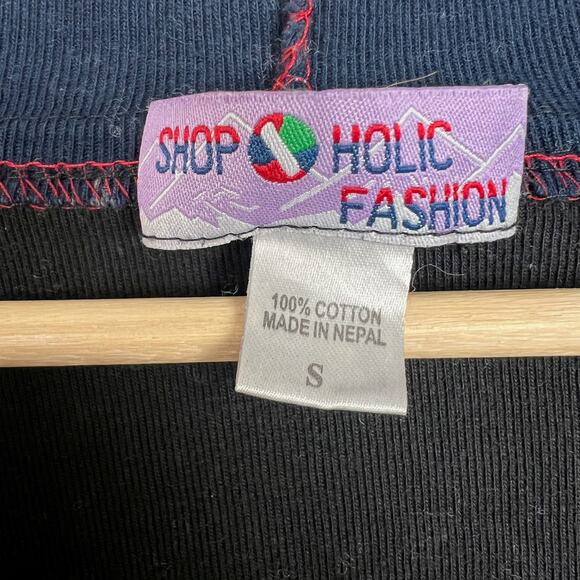 Shopoholic Fashion Women's Small Colorful Boho Y2K Patchwork Full Zip Hoodie - Picture 3 of 11